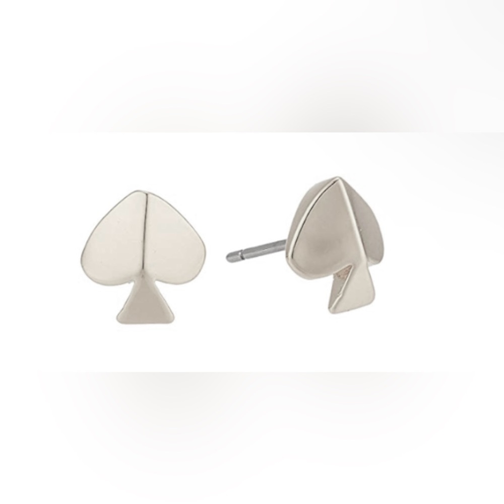 Kate Spade - Legacy Logo Stud Earrings | Silver - New